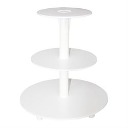 Cake stands, plastic,  3-tiers