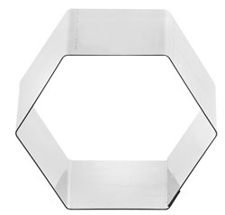 Hexagon ring mould, Diam: 65mm