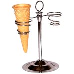 Inox cone stand 2 tiers