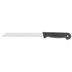 Bread knife, serrated, plastic handle, 160mm