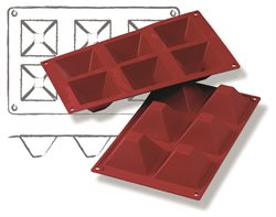 Silicone Baking Mould – 175x300mm, Pyramids
