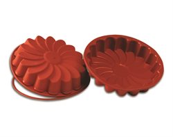 Silicone Baking Mould - Flower,  Diam: 220 mm / 45 mm