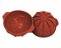 Silicone Baking Mould - Football,  Diam: 180 mm / 95 mm