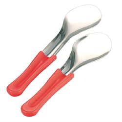Ice cream spatula - red handle,  260 mm