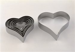 Stainless steel cutter wide heart