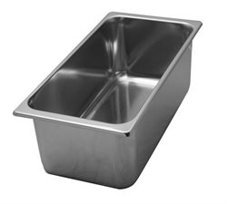 Stainless steel Ice cream pan, 330x165x150mm
