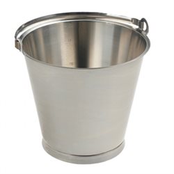 Stainless steel bucket, 15L