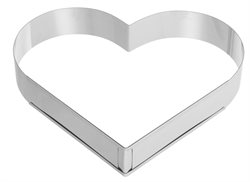 Heart baking form, adjustable, 400-540x70mm