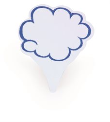 Plastic price tags cloud
