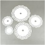 Set of doilies for cake stands with 3 tiers, 25 pcs