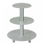 Cake stands / silver,  3-tiers
