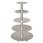 Cake stands / silver,  5-tiers