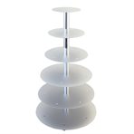Cake stands / silver,  6-tiers