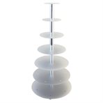 Cake stands / silver,  7-tiers