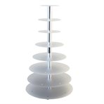 Cake stands / silver,  8-tiers
