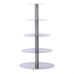 Cake stands / stainless steel,  5-tiers