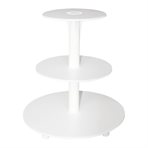 Cake stands, plastic,  3-tiers
