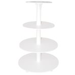 Cake stands, plastic,  4-tiers