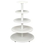Cake stands, plastic,  5-tiers