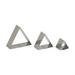Decorating cutters – triangle, set of 3 pcs