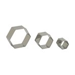 Decorating cutters – hexagon, set of 3 pcs