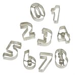 Set of number cutters, numbers from 0 to 9