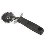 Dough- and pizza cutter - single, serrated
