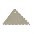 Scraper stainless steel, triangular,  110 x 110 mm, 10 pcs
