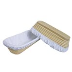 Cotton liner for rectangular bread proofing baskets