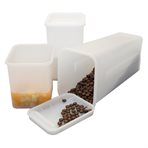 Plastic container with lid