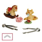 Set of Marzipan-Nippers, V closed,  plain