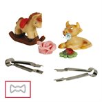 Set of Marzipan-Nippers, Butterfly,  plain