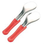 Ice cream spatula - red handle,  260 mm