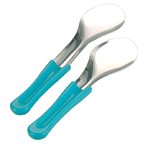 Ice cream spatula - turquoise handle,  300 mm
