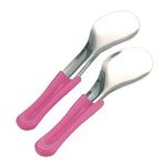 Ice cream spatula - pink handle,  260 mm