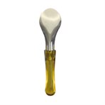 Ice cream spatula transparent yellow,  260 mm
