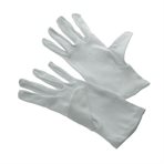 Cotton mittens, white,  240 x 100 mm