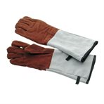 Baking mittens  „5-fingers“, leather,  450 x 140 mm