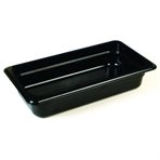 Polycarbonate Ice cream pan, black, 360x250x80mm