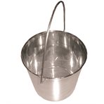 Stainless steel bucket, 8L