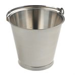 Stainless steel bucket, 10L