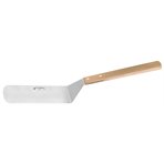 Spatula, for oven use, cranked blade, wooden handle, 260mm
