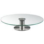 Glass cake plate, Diam: 300mm