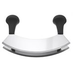 Mincing knife, two blades