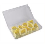 Set of plastic cutters 9 pcs diam 65mm