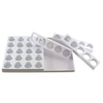 Plastic single portion moulds for 35 pcs Diam 65, H 40, W 75 mm