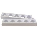 Plastic single portion moulds for 10 pcs Diam 65, H 30, W 55 mm