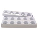 Plastic single portion moulds for 15 pcs Diam 65, H 30, W 55 mm