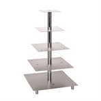 Cake Stand 5 tiers, square