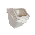 Ingredient storage bin, plastic, with lid